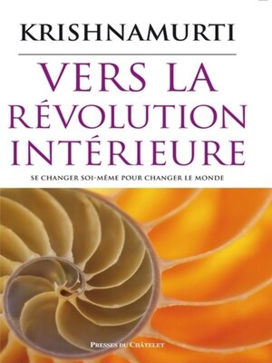 cover image of Vers la révolution intérieure